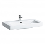 Praustuvas Laufen PRO S 850x465x95 mm, šlifuota apačia, su 1 anga maišytuvui viduryje 
